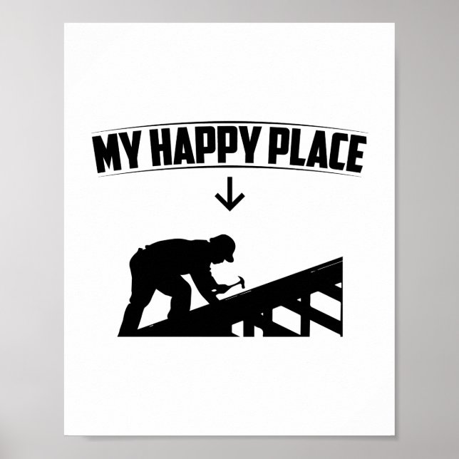 Póster Techo | Regalo de artesanos en el revestimiento de (Frente)