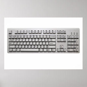Póster teclado de ordenador
