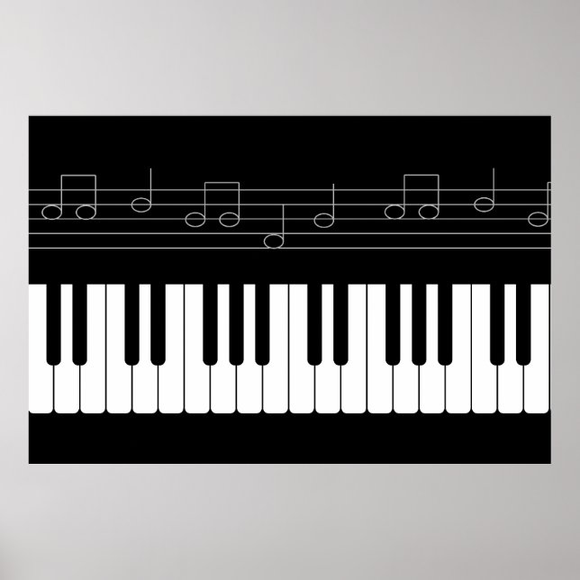Póster Teclado de piano (Frente)
