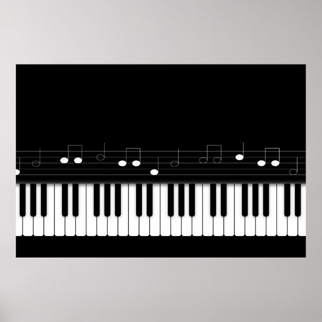 Póster Teclado de piano (Frente)
