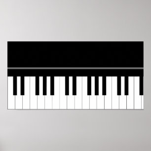 Póster Teclado de piano