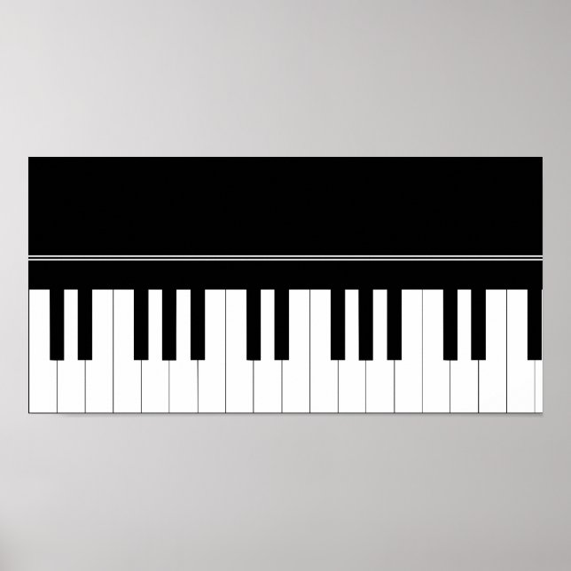 Póster Teclado de piano (Frente)