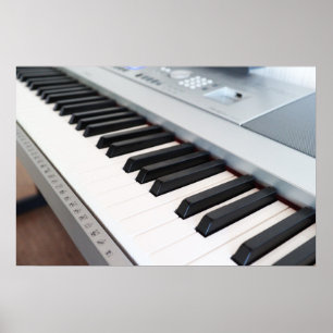 Póster Teclado de piano digital