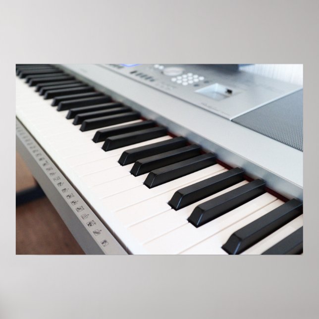 Póster Teclado de piano digital (Frente)