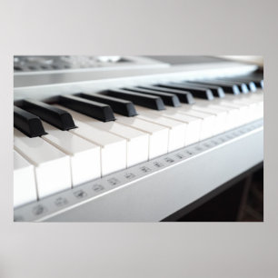 Póster Teclado de piano digital