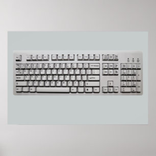 Póster teclado del equipo