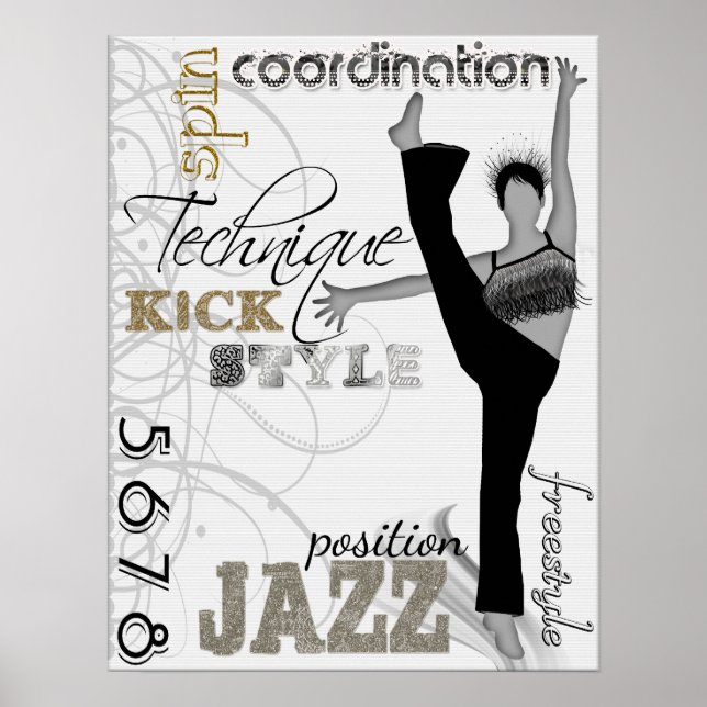 Póster Técnica de Jazz (Frente)
