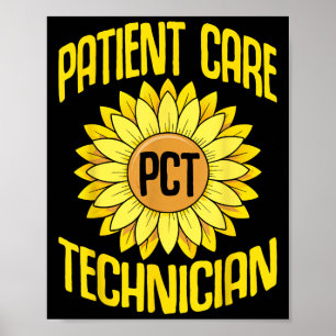Póster Técnico de atención al paciente Pct divertido dise