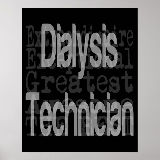 Póster Técnico de diálisis Extraordinario (Frente)