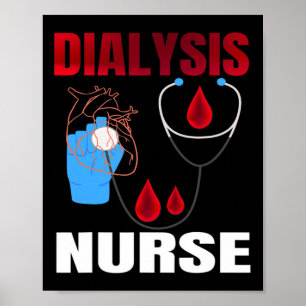 Póster Técnico De Diálisis Para Hombres Mujeres Hemodiáli