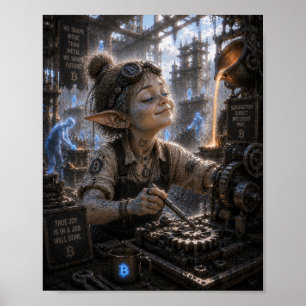 Póster Técnico de fabricación de precisión / Satisfacción