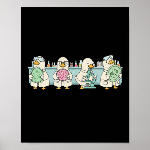 Póster Técnico de laboratorio de microbiología Profesor d