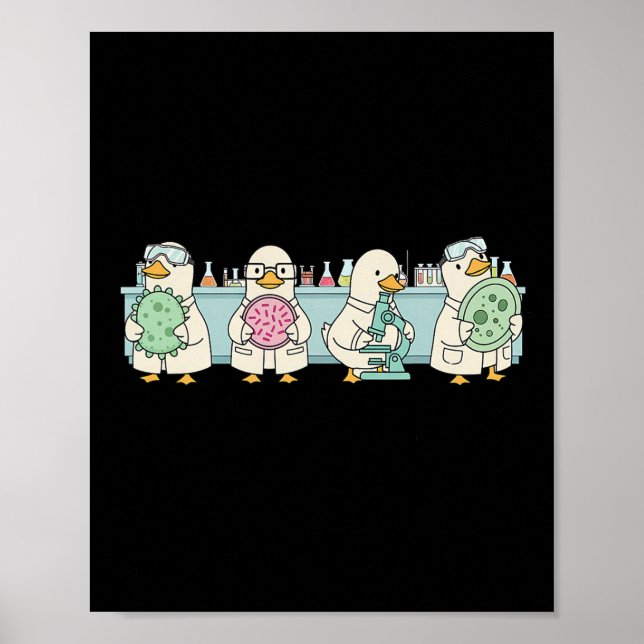 Póster Técnico de laboratorio de microbiología Profesor d (Frente)