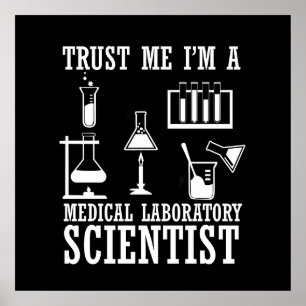 Póster Técnico de laboratorio médico divertido científico