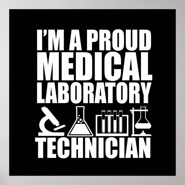 Póster Técnico de laboratorio técnico de laboratorio médi (Frente)