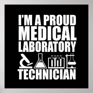 Póster Técnico de laboratorio técnico de laboratorio médi