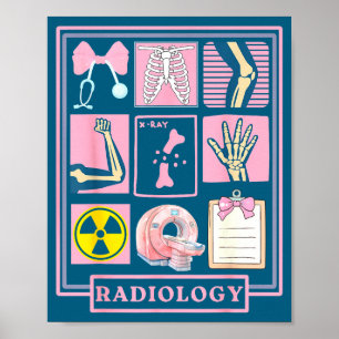 Póster Técnico rad de rayos X radiología apreciación de l