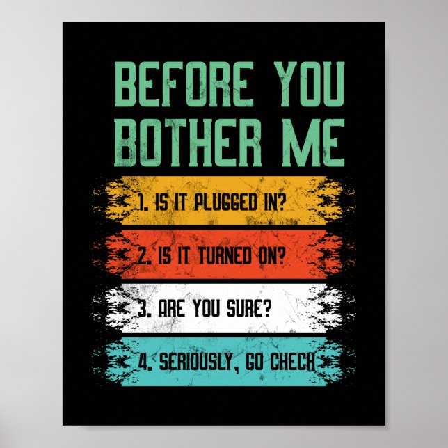 Póster Tecnología de la información y apoyo técnico (Frente)