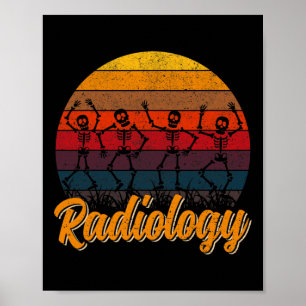 Póster Tecnología de radiología de danza del patrimonio r