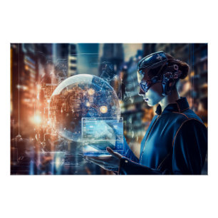 Póster Tecnología futurista