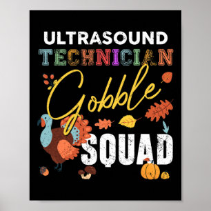 Póster Tecnológico de ultrasonido Gobble Squad Fa de Acci