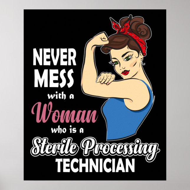 Póster Tecnólogo de procesamiento estéril regalo Mujeres  (Frente)