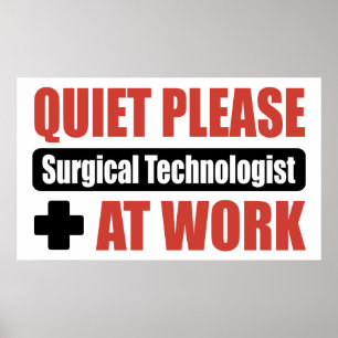 Póster Tecnólogo Quirúrgico En El Trabajo, Por Favor