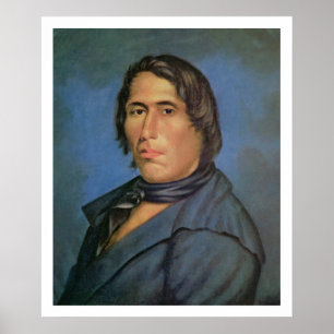 Póster Tecumseh (1768-1813) (aceite sobre lienzo)