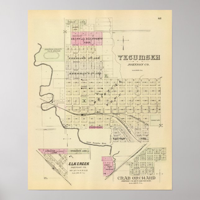 Póster Tecumseh, Nebraska (Frente)
