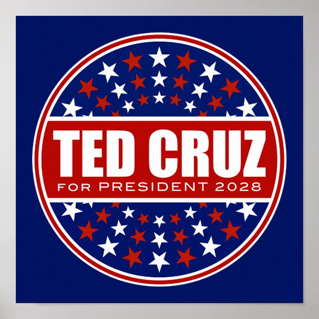 Póster Ted Cruz para Presidente 2028 (Frente)