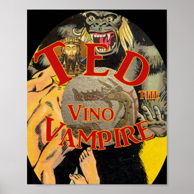 Póster Ted el vampiro del vino (Frente)