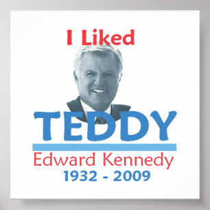 Póster Ted Kennedy me gustó el Poster de TEDDY