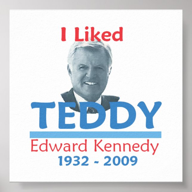 Póster Ted Kennedy me gustó el Poster de TEDDY (Frente)