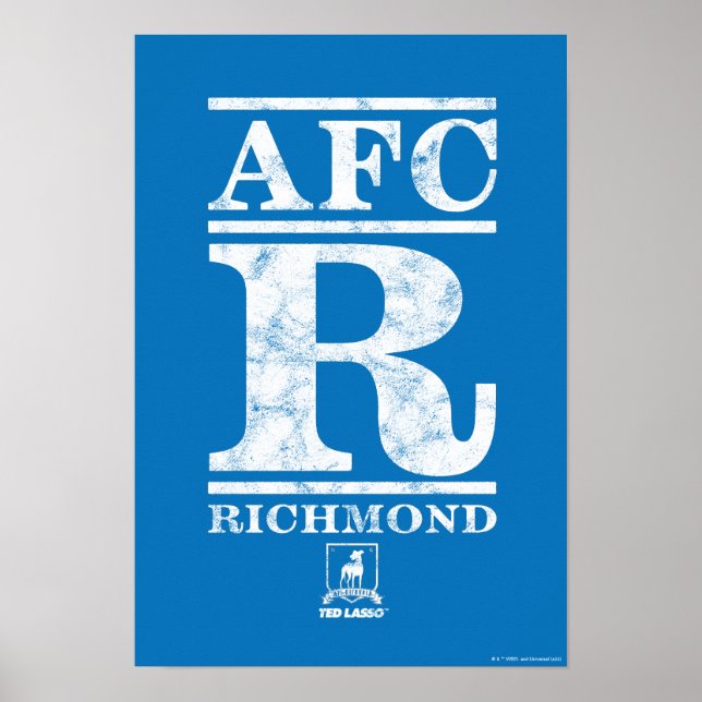 Póster Ted Lasso | AFC R Richmond Text Logo (Frente)