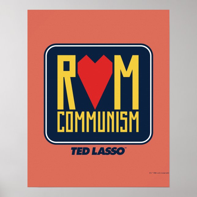 Póster Ted Lasso | Gráfico del Comunismo Rom (Frente)