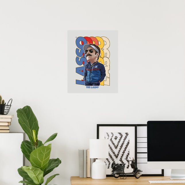 Póster Ted Lasso | Lasso Bobblehead (Oficina en casa)