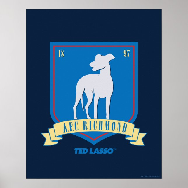 Póster Ted Lasso | Logo del equipo AFC Richmond (Frente)