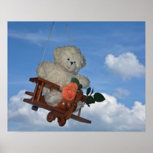 Póster Teddy auf Reisen