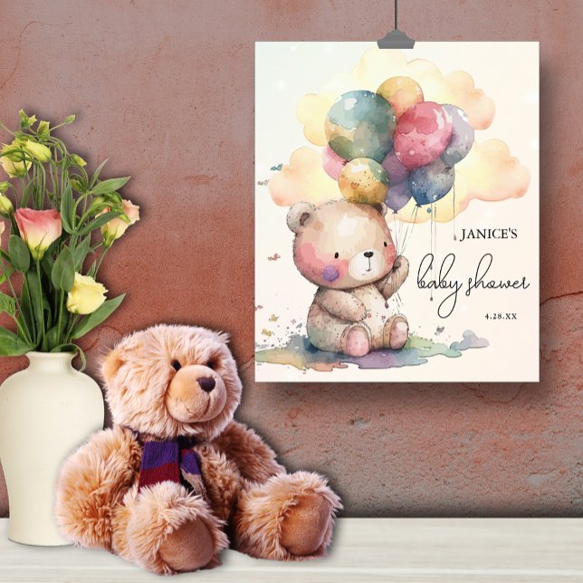 Póster Teddy Bear Baby Shower (Subido por el creador)