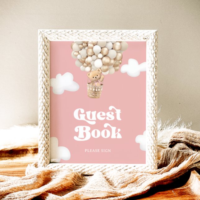 Póster Teddy Bear Baby Shower Guest Book Poster (Subido por el creador)