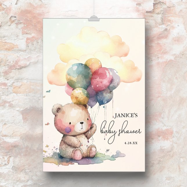 Póster Teddy Bear Baby Shower Large (Subido por el creador)