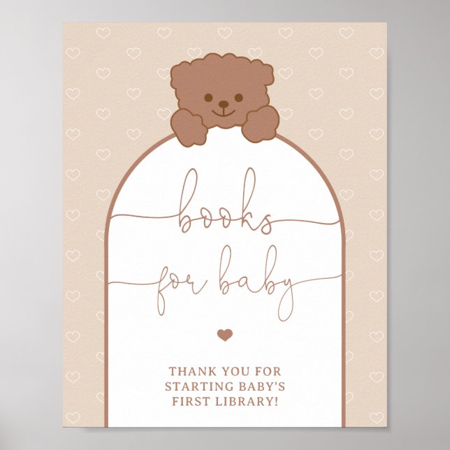 Póster Teddy Bear Books para el bebé (Frente)