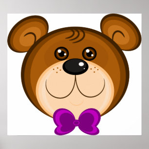 Póster Teddy Bear Face