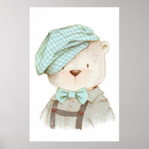 Póster Teddy Bear Portrait