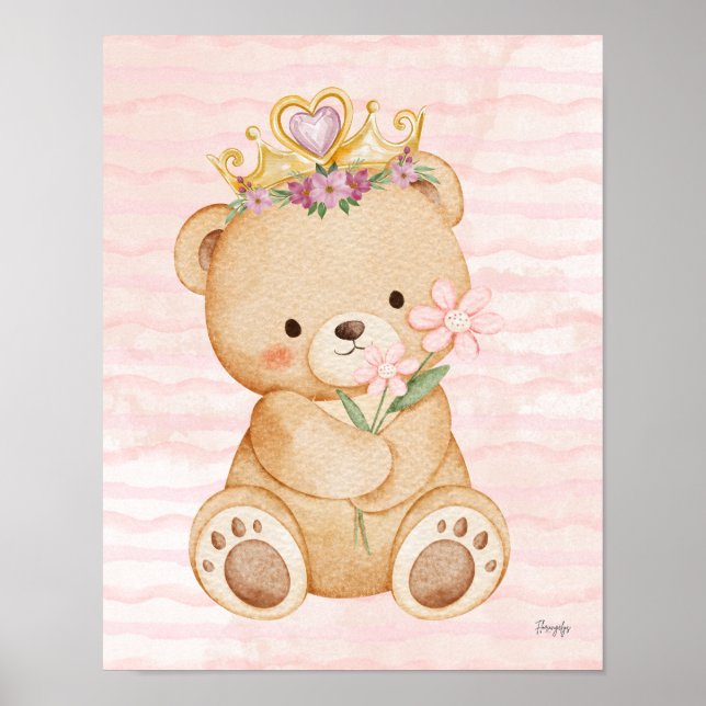 Póster Teddy bear wall art poster My Princess (Frente)