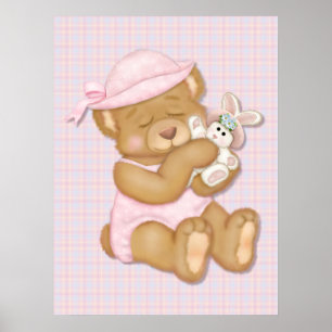Póster Teddy Chica Pink