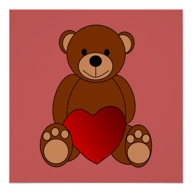 Póster Teddy Love (Anverso)