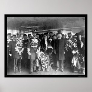 Póster Teddy Roosevelt y el Príncipe Enrique 1902