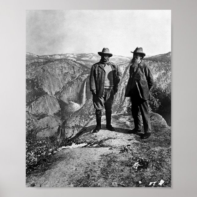 Póster Teddy Roosevelt y John Muir - Punto glaciar (Frente)