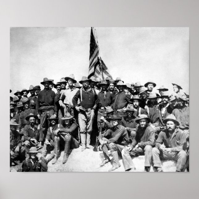 Póster Teddy Roosevelt Y Los Rough Riders (Frente)